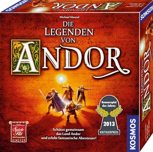 KOSMOS 691745 Die Legenden von Andor - Das Grundspiel, Kennerspiel des Jahres 2013, kooperatives Fantasy-Brettspiel ab 10 Jahren
