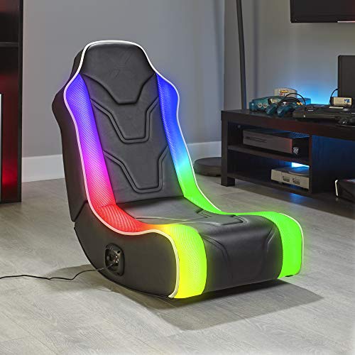 X Rocker Chimera RGB 2.0 Floor Rocker Gaming Sessel | Entertainment Gamer Stuhl mit 2.0 Soundsystem & Neo Motion RGB Beleuchtung für Kinder & Jugendliche