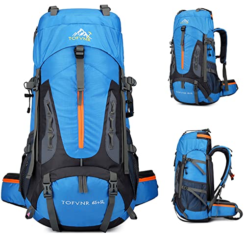 Opetdo 70l Nylon-Wanderrucksack Für Klettern Trekking Sport Travel Camping(Blau
