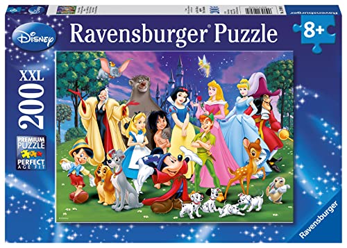 Ravensburger Kinderpuzzle - 12698 Disney Lieblinge - Disney-Puzzle für Kinder ab 8 Jahren, mit 200 Teilen im XXL-Format