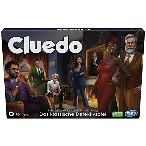 Hasbro Gaming Cluedo Brettspiel für Kinder ab 8 Jahren, neu gestaltetes Cluedo für 2–6 Spieler, Detektivspiel, Familienspiel für Kinder und Erwachsene