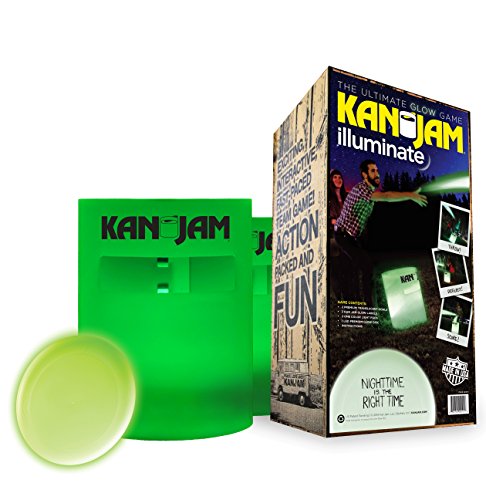 Kan Jam KanJam Unisex-Adult Illuminate Game Set (1 Color + LED Disc), White, One Size