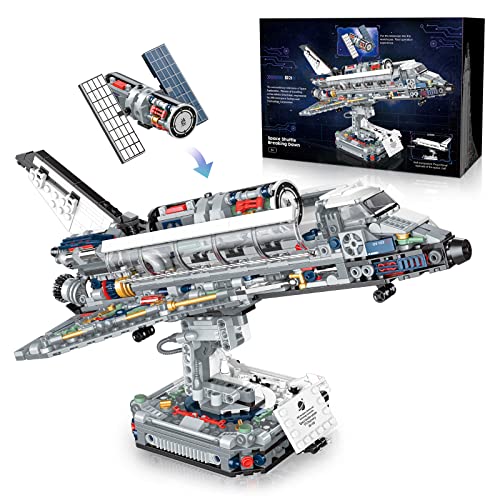 YESHIN Space Shuttle Bausteine Modell Kit, Weltraum Spielzeug Set als Geschenk/Sammlerstücke/Ausstellungsgegenstände, Über 8 Jahre alt