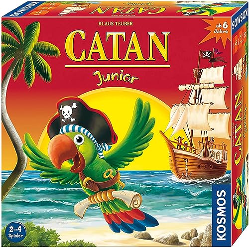 KOSMOS 697495 CATAN Junior, Brettspiel für Kinder ab 6 Jahre, Kinderspiel-Variante von Siedler von Catan, Familienspiel für 2-4 Personen ab 6 Jahren