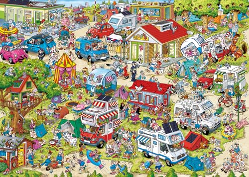 Ravensburger Puzzle - Ray's Comic Series: Holiday Resort 1 - The Campsite - 1000 Teile Comic-Puzzle